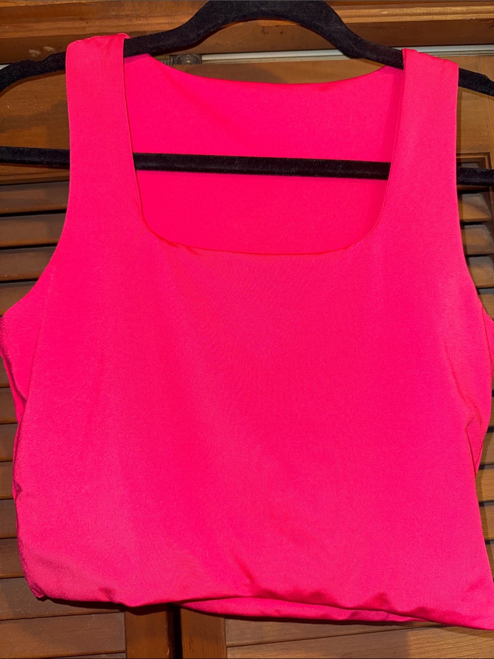 Women’s Sleeveless Square-Neck Tank Top - Pink